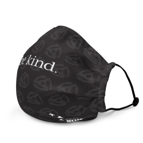 Premium "Be Kind" Face Mask - black pattern