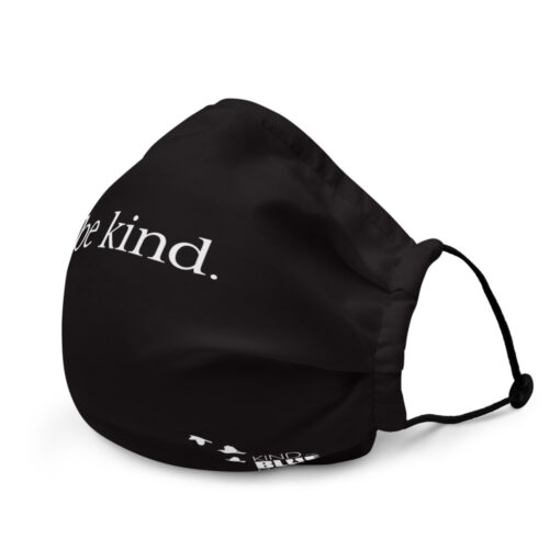 Premium "Be Kind" Face Mask - solid black