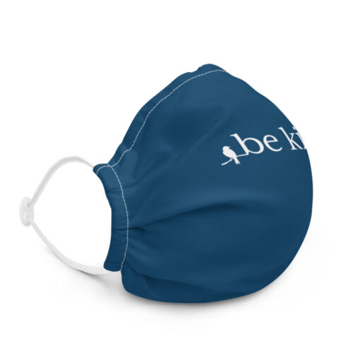 Premium "Be Kind" Face Mask - navy