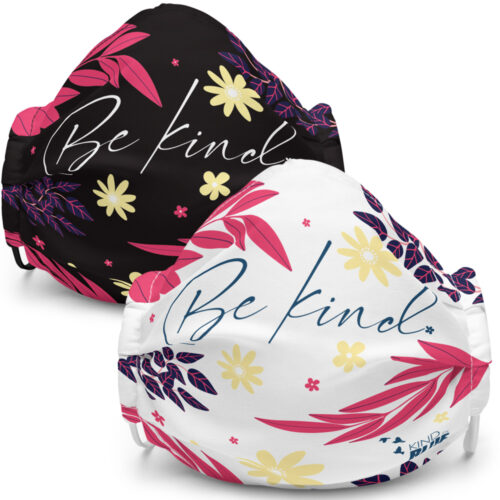 "Be Kind" Floral Reusable Face Mask