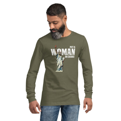 "Put A Woman In Charge" Unisex Long Sleeve Tee - Image 18