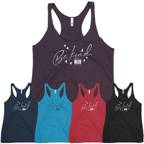Women's Fitted "Be Kind" Racerback Tank